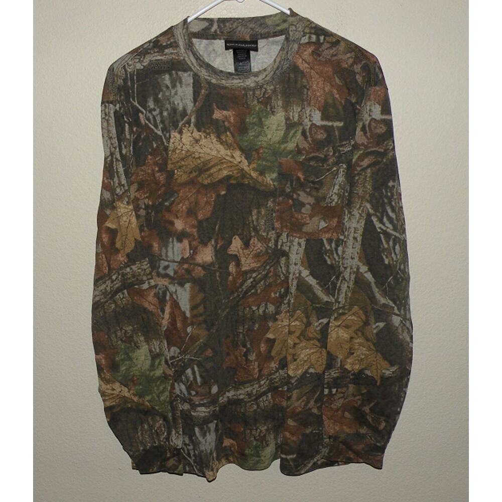 Fieldline Men’s Medium LS Pocket Tee Shirt Bill Jordan Advantage Timber Camo